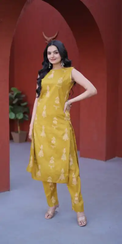 Mustard Cotton Kurti KA 1251 Rust with Designer Work. Wedding, Party, Festive, Events, Special Price ₹1519. Delivery 4-6 Working Days. Shop now. | Bollywood Kurti, Creative Kurtis, Designer Kurti, Kurti, Party Wear Kurti, Selfie Kurti