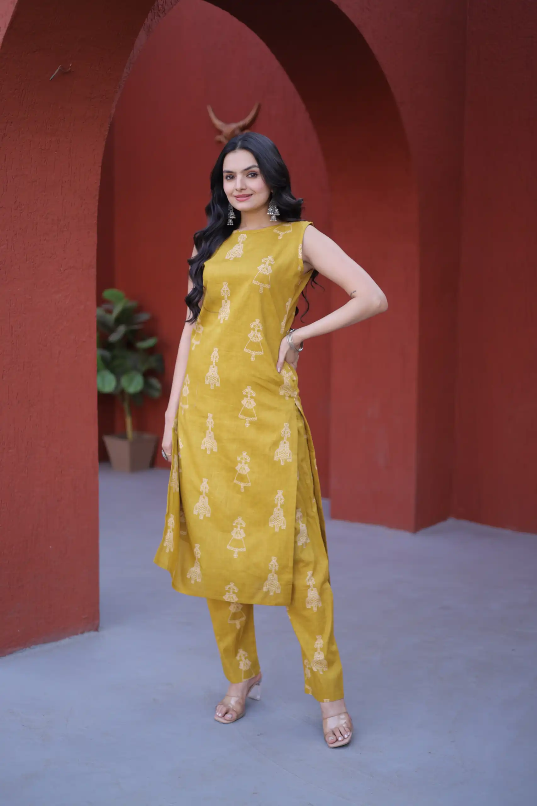 Mustard Cotton Kurti KA 1251 Rust with Designer Work. Wedding, Party, Festive, Events, Special Price ₹1519. Delivery 4-6 Working Days. Shop now. | Bollywood Kurti, Creative Kurtis, Designer Kurti, Kurti, Party Wear Kurti, Selfie Kurti