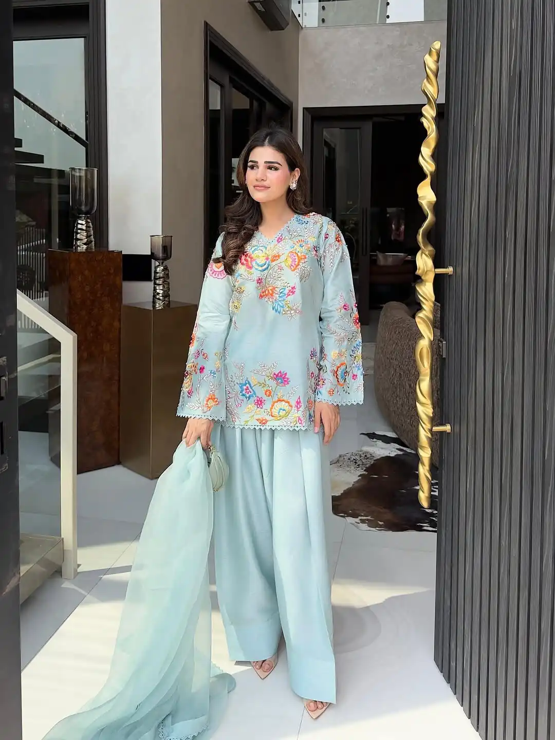 BE 469 Sky Blue in Organza ace Work & Embroidery Work Salwar Suit . Special Price ₹2049. Delivery 4-6 Working Days. Shop now. | Casual Suits, Jump Suits, Creative suits, Designer Suits, Palazzo Suits, Party Wear Suits, Patiala Suits, Salwar suit, Straight Suits