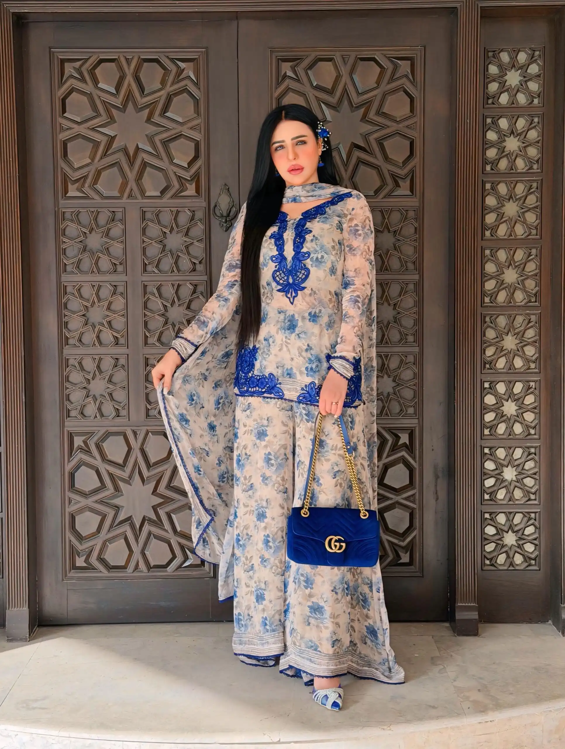 SRK 5352 Cream Faux Georgette Salwar Suit with Designer Work. Affordable Price ₹2049. Delivery 4-6 Working Days. Shop now. | Casual Suits, Jump Suits, Creative suits, Designer Suits, Palazzo Suits, Party Wear Suits, Patiala Suits, Salwar suit, Straight Suits