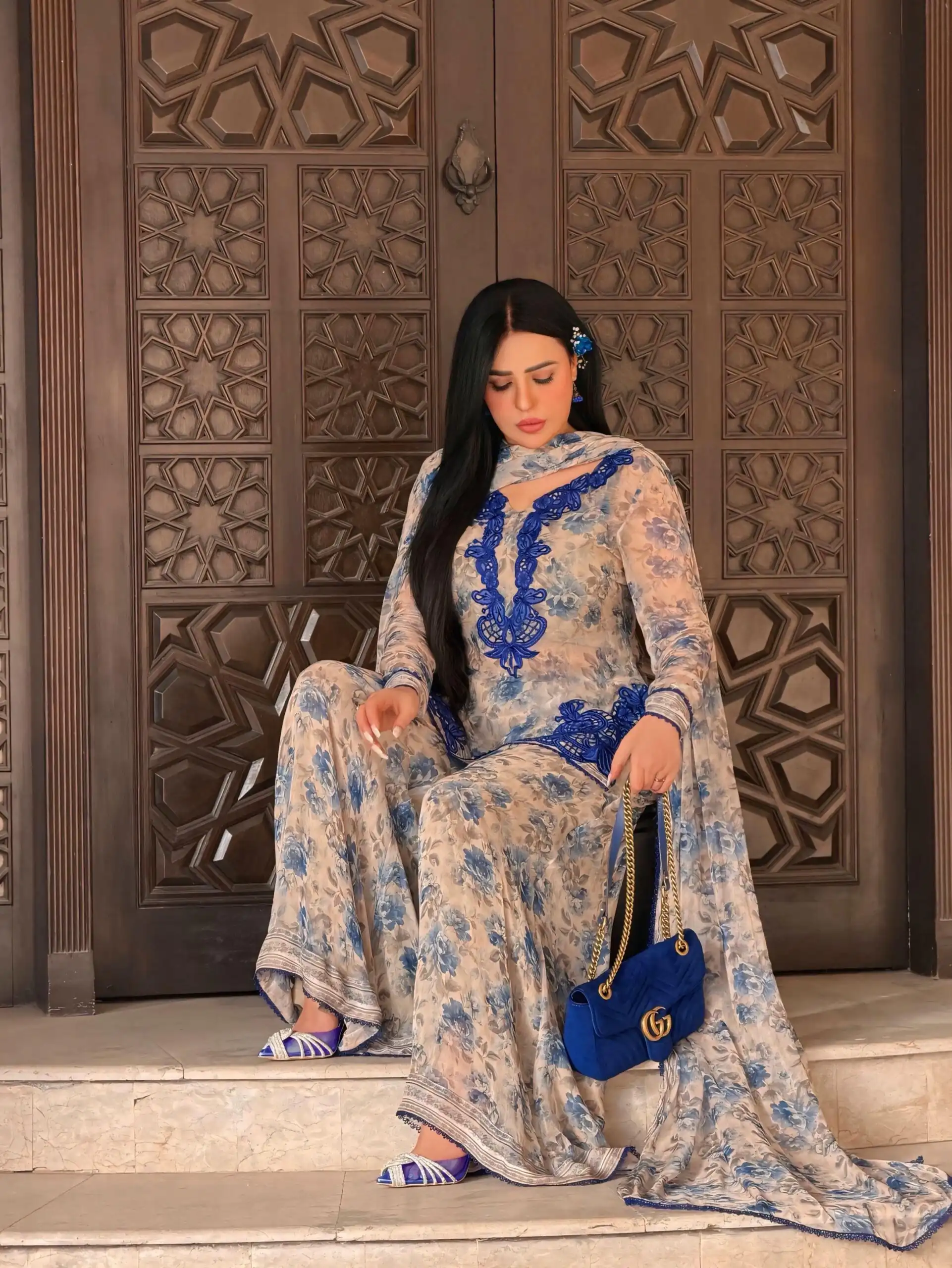 SRK 5352 Cream Faux Georgette Salwar Suit with Designer Work. Affordable Price ₹2049. Delivery 4-6 Working Days. Shop now. | Casual Suits, Jump Suits, Creative suits, Designer Suits, Palazzo Suits, Party Wear Suits, Patiala Suits, Salwar suit, Straight Suits