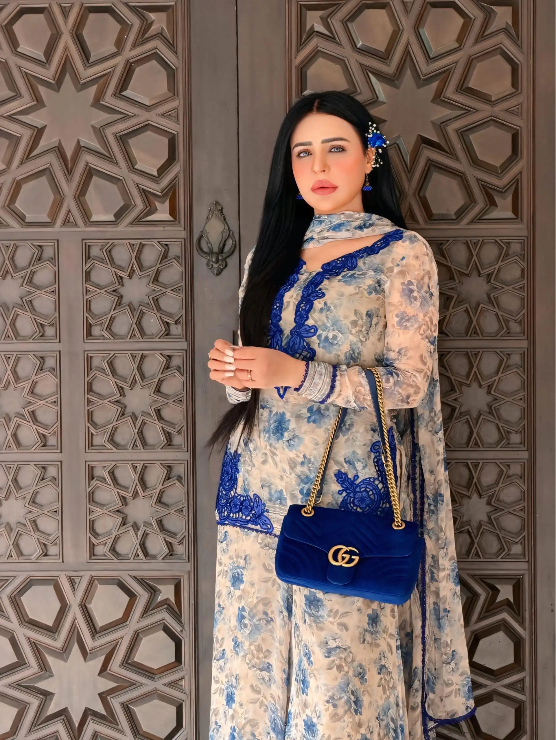 SRK 5352 Cream Faux Georgette Salwar Suit with Designer Work. Affordable Price ₹2049. Delivery 4-6 Working Days. Shop now. | Casual Suits, Jump Suits, Creative suits, Designer Suits, Palazzo Suits, Party Wear Suits, Patiala Suits, Salwar suit, Straight Suits