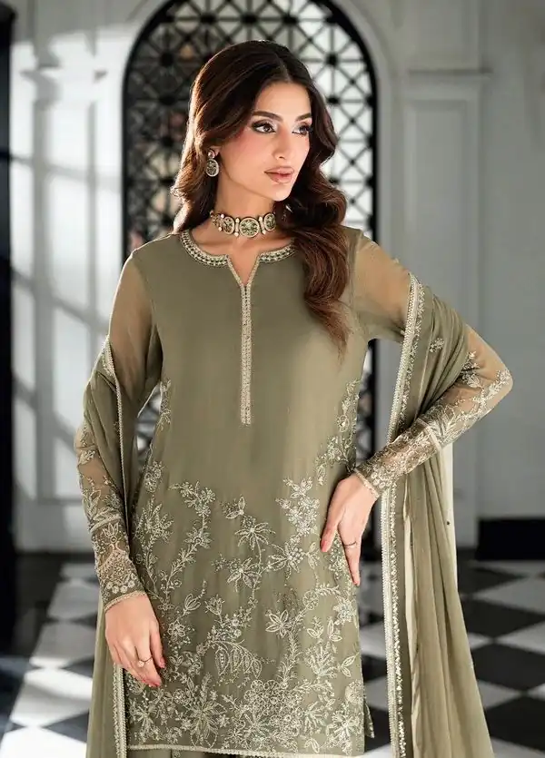RTC 6037 Sage Green Faux Georgette Salwar Suit with Designer Work. Affordable Price ₹2149. Delivery 4-6 Working Days. Shop now. | Casual Suits, Jump Suits, Creative suits, Designer Suits, Palazzo Suits, Party Wear Suits, Patiala Suits, Salwar suit, Straight Suits