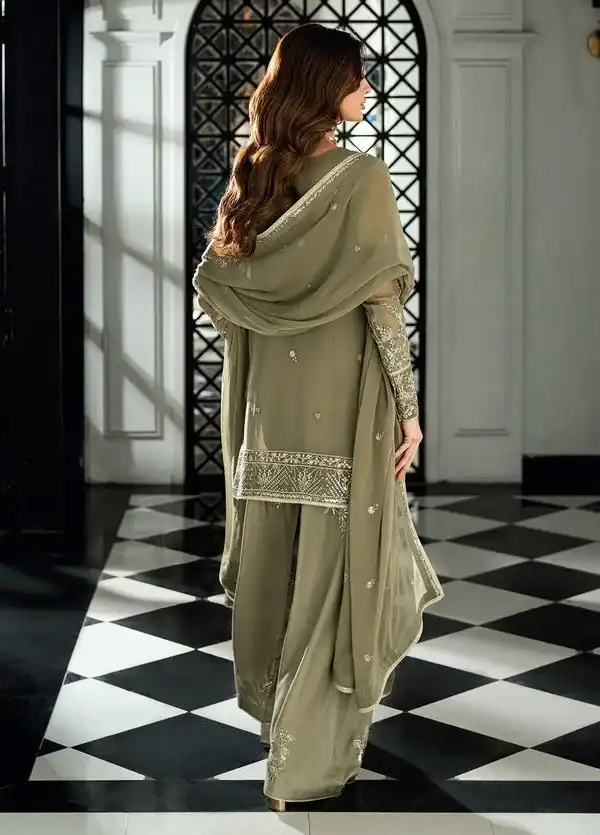 RTC 6037 Sage Green Faux Georgette Salwar Suit with Designer Work. Affordable Price ₹2149. Delivery 4-6 Working Days. Shop now. | Casual Suits, Jump Suits, Creative suits, Designer Suits, Palazzo Suits, Party Wear Suits, Patiala Suits, Salwar suit, Straight Suits