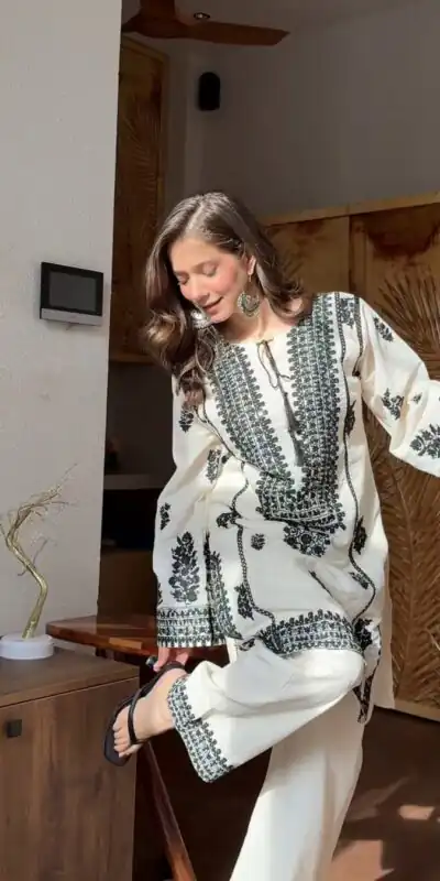 SRK 5349 White Rayon Butti Silk Salwar Suit with Embroidery Work. Special Price ₹1899. Delivery 4-6 Working Days. Shop now. | Casual Suits, Jump Suits, Creative suits, Designer Suits, Palazzo Suits, Party Wear Suits, Patiala Suits, Salwar suit, Straight Suits