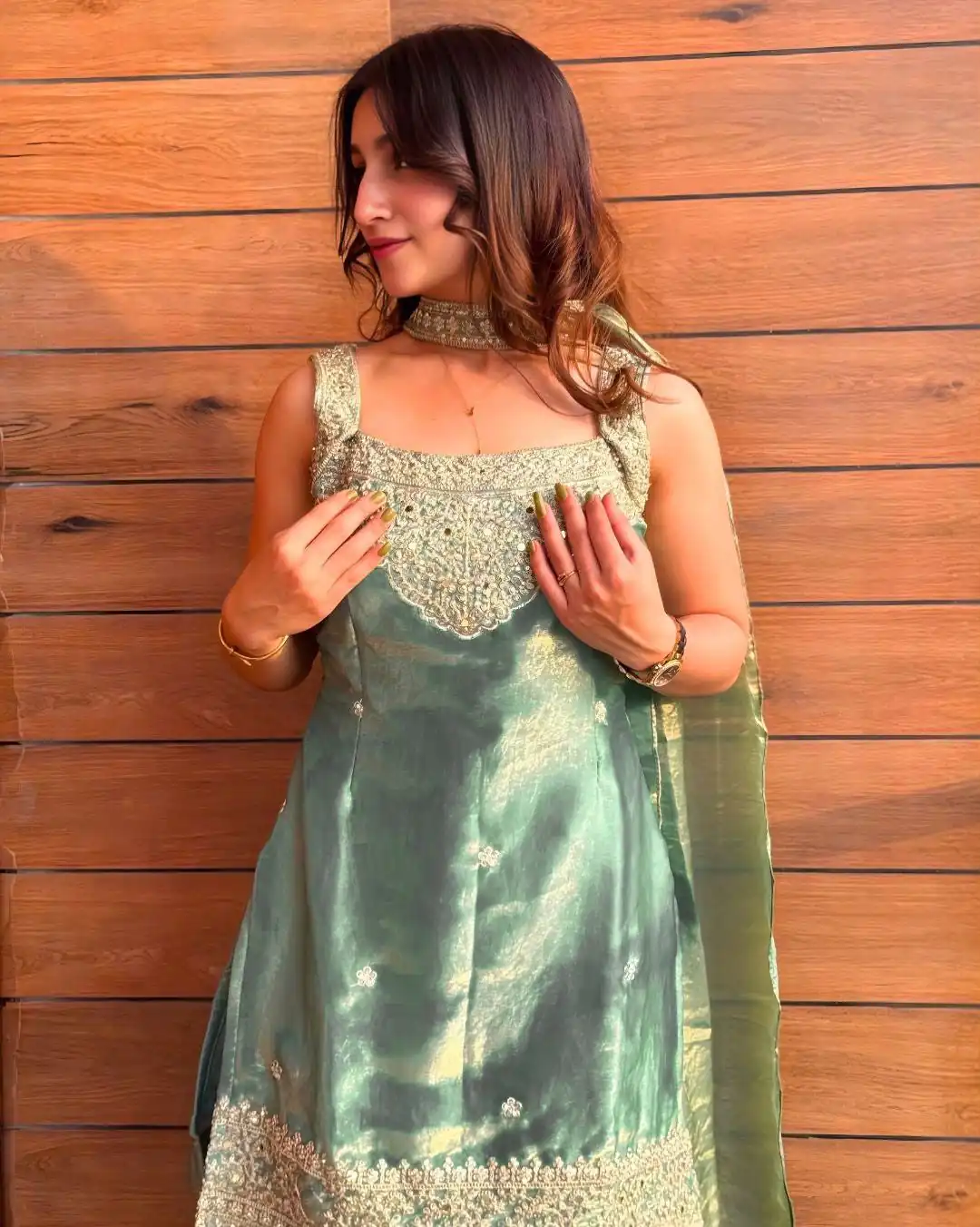 NF 1284 Green Fandy Silk Salwar Suit with Embroidery Work. Wedding, Party, Festive, Events Now at just ₹1999. Delivery 4-6 Working Days. Shop now. | Casual Suits, Jump Suits, Creative suits, Designer Suits, Palazzo Suits, Party Wear Suits, Patiala Suits, Salwar suit, Straight Suits