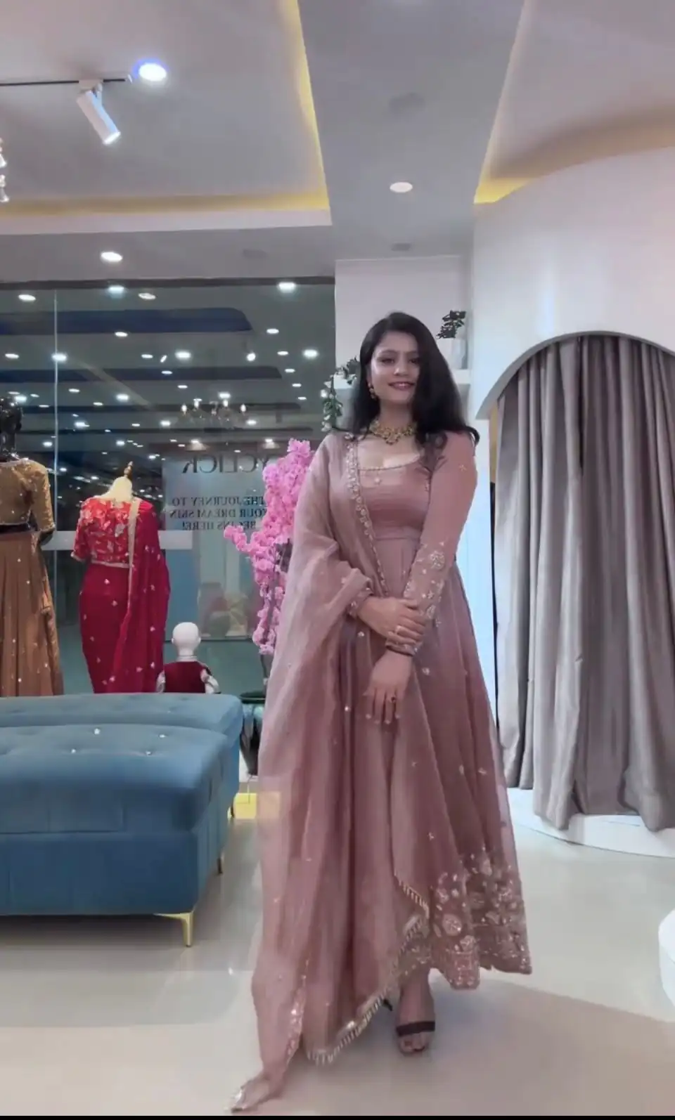VLM 339 Onion Crunchy Silk Gown Perfect for Wedding, Party, Housewarming, Haldi, Durga Puja – . Best Price ₹2149. Delivery 4-6 Working Days. Shop now. | Bollywood Gowns, Creative Gowns, Designer Gowns, Embroidered Gowns, Gowns, Party Wear Gowns