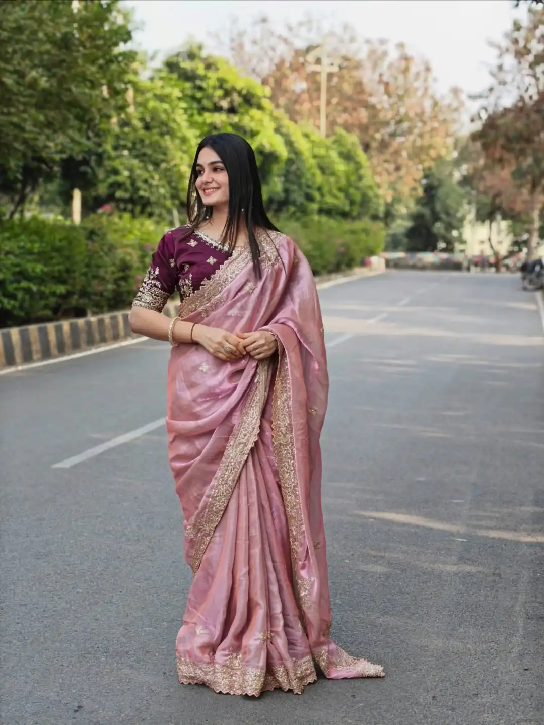 JR 666 Pink Fendy Satin Saree Perfect for Wedding, Party, Durga Puja, Raksha Bandhan, Sangeet – . Festive Deal ₹1949. Delivery 4-6 Working Days. | Creative Sarees, Bollywood Sarees, Designer Sarees, Embroidered Sarees, Ethnic Saree, Modern Digital sarees, Party Wear Sarees, Sarees