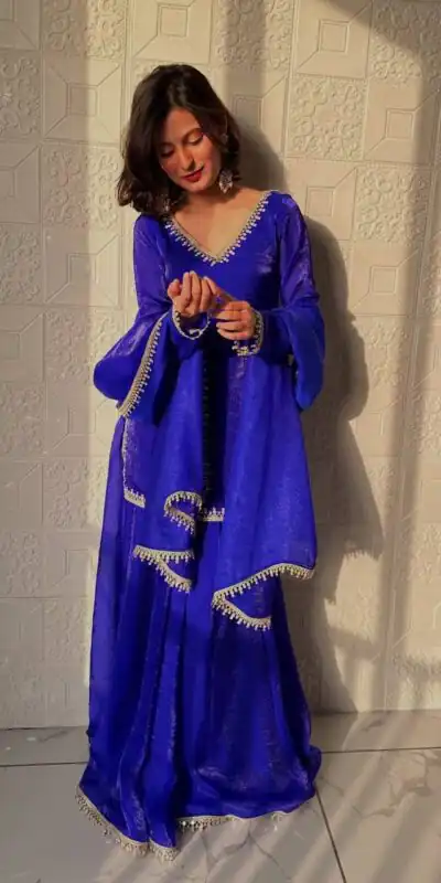 ZB 5063 Royal Blue Fandy Silk Salwar Suit with Embroidery Work. Wedding, Party, Festive, Events Now at just ₹1949. Delivery 4-6 Working Days. Shop now. | Casual Suits, Jump Suits, Creative suits, Designer Suits, Palazzo Suits, Party Wear Suits, Patiala Suits, Salwar suit, Straight Suits