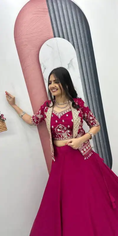 PC 566 Pink Color Chinon silk Lehenga Choli with Cut Work. Special Online Price ₹2649. Delivery 4-6 Working Days. Shop now. | Bollywood Lehenga, Creative Lehenga, Designer Lehenga, Embroidered Lehenga, Lehenga, Party Wear Lehenga