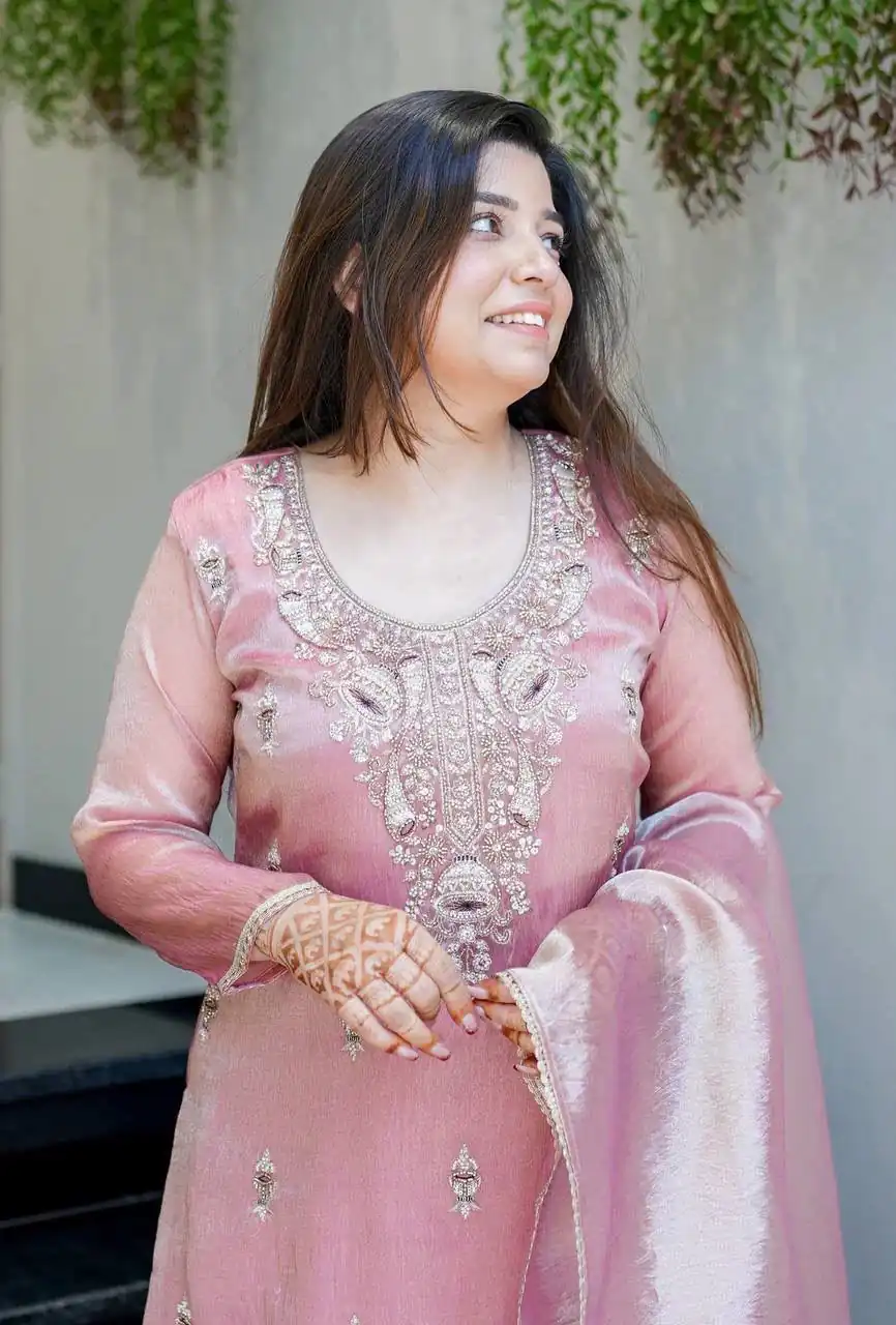 DC 114 Pink Fandy Satin Salwar Suit with Embroidery Work & Lace Work. Exclusive Offer ₹1899. Delivery 4-6 Working Days. Shop now. | Casual Suits, Jump Suits, Creative suits, Designer Suits, Palazzo Suits, Party Wear Suits, Patiala Suits, Salwar suit, Straight Suits