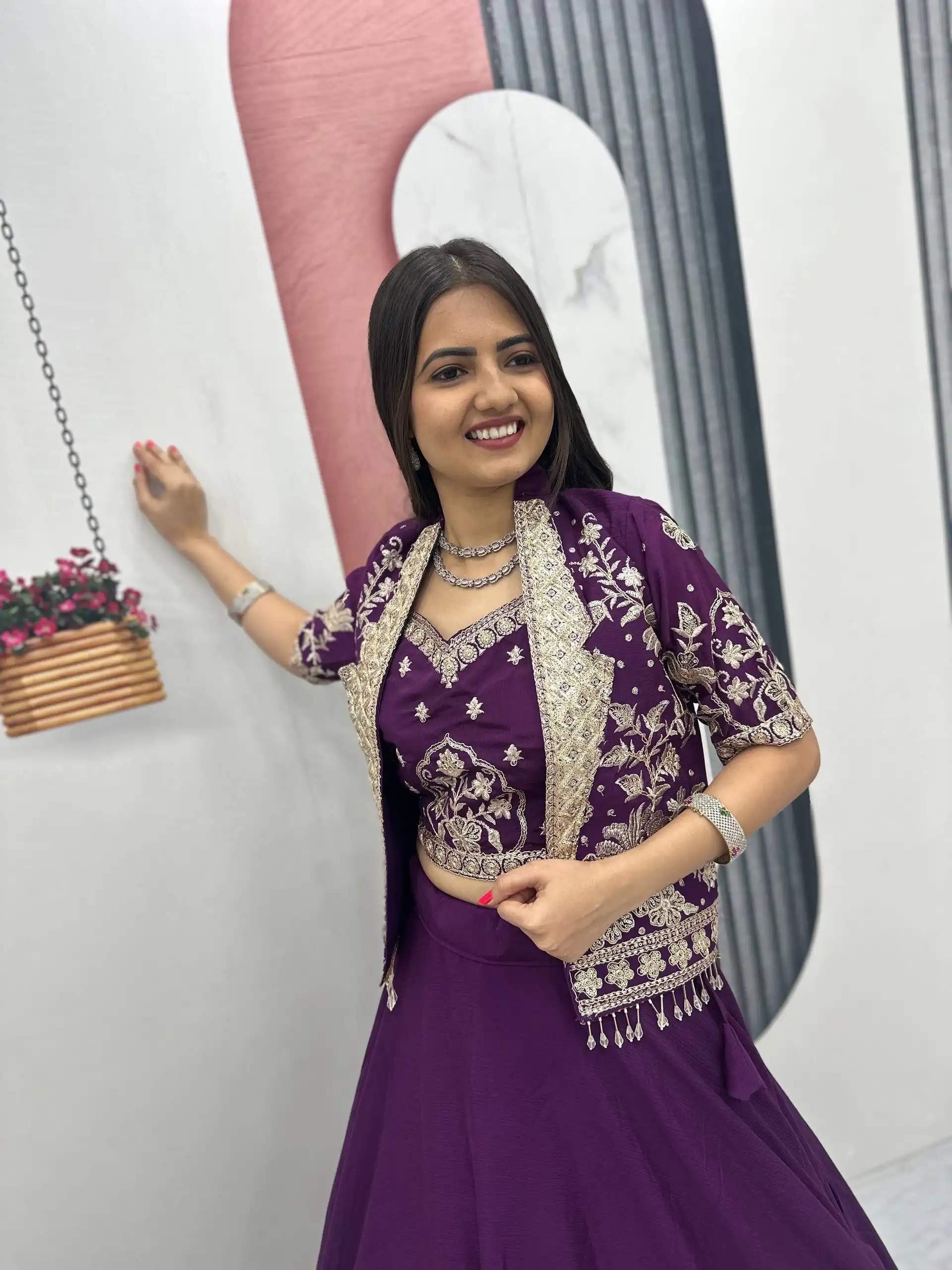 PC 566 Purple Color Chinon silk Lehenga Choli with Cut Work. Special Online Price ₹2649. Delivery 4-6 Working Days. Shop now. | Bollywood Lehenga, Creative Lehenga, Designer Lehenga, Embroidered Lehenga, Lehenga, Party Wear Lehenga