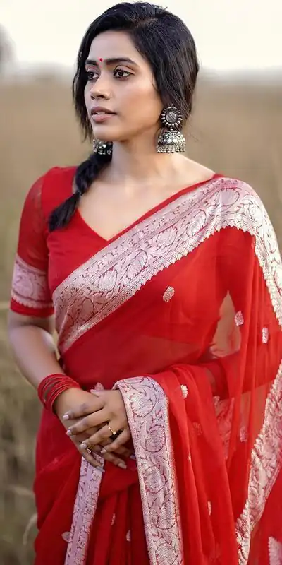 KPR 120 Red Soft Lilan Slab Saree Perfect for Wedding, Party, Lohri, Durga Puja, Pongal – . Get it for ₹1349. Delivery 4-6 Working Days. Shop now. | Creative Sarees, Bollywood Sarees, Designer Sarees, Embroidered Sarees, Ethnic Saree, Modern Digital sarees, Party Wear Sarees, Sarees