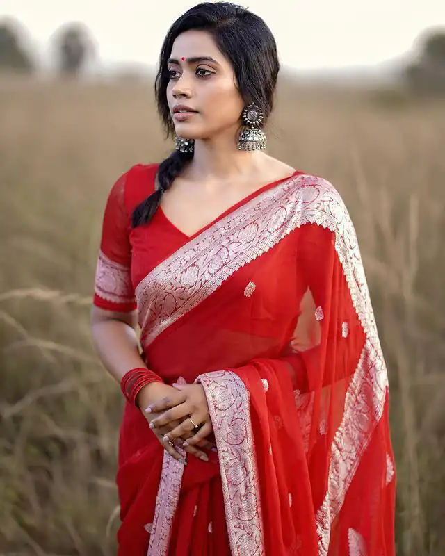 KPR 120 Red Soft Lilan Slab Saree Perfect for Wedding, Party, Lohri, Durga Puja, Pongal – . Get it for ₹1349. Delivery 4-6 Working Days. Shop now. | Creative Sarees, Bollywood Sarees, Designer Sarees, Embroidered Sarees, Ethnic Saree, Modern Digital sarees, Party Wear Sarees, Sarees