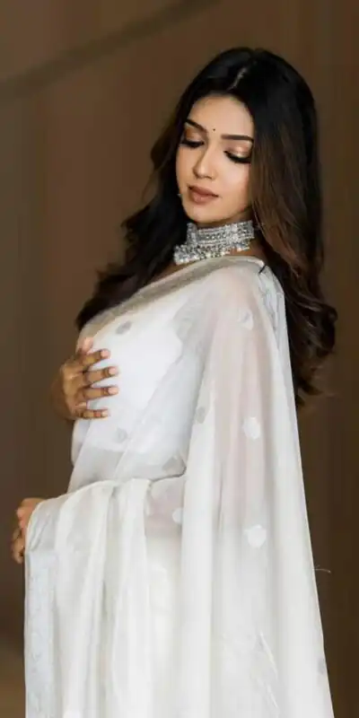 KPR 120 White Soft Lilan Slab Saree Perfect for Wedding, Party, Lohri, Durga Puja, Pongal – . Get it for ₹1349. Delivery 4-6 Working Days. Shop now. | Creative Sarees, Bollywood Sarees, Designer Sarees, Embroidered Sarees, Ethnic Saree, Modern Digital sarees, Party Wear Sarees, Sarees