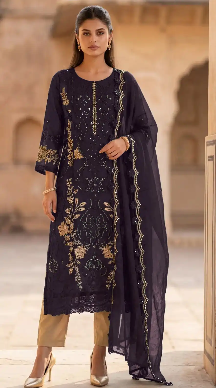 FC 1220 Wine Crunchy Salwar Suit with Embroidery Work. Wedding, Party, Festive, Events Grab it for ₹2149. Delivery 4-6 Working Days. Shop now. | Casual Suits, Jump Suits, Creative suits, Designer Suits, Palazzo Suits, Party Wear Suits, Patiala Suits, Salwar suit, Straight Suits