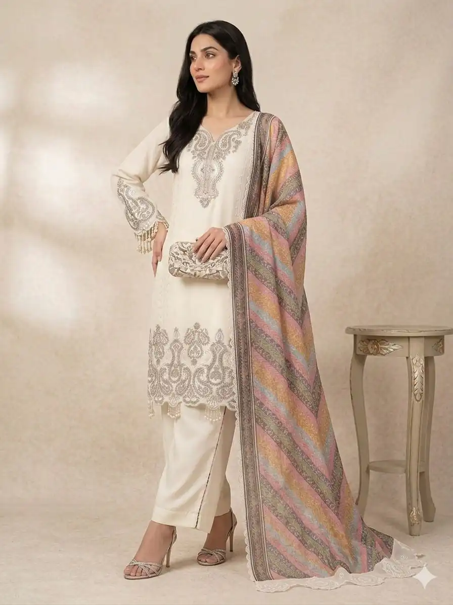 LG 2103 Cream in Star Georgette Embroidery Work Salwar Suit . Introductory Price ₹2449. Delivery 4-6 Working Days. Shop now. | Casual Suits, Jump Suits, Creative suits, Designer Suits, Palazzo Suits, Party Wear Suits, Patiala Suits, Salwar suit, Straight Suits