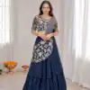 BB 75 Nay Blue Color French Crape Saree with Embroidery Work. Wedding, Party, Festive, Online Best Price ₹2399. Delivery 4-6 Working Days. Shop now. | Creative Sarees, Bollywood Sarees, Designer Sarees, Embroidered Sarees, Ethnic Saree, Modern Digital sarees, Party Wear Sarees, Sarees