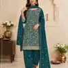 FC 3114 Blue Blooming Fox Georgette Salwar Suit with Embroidery Work. Exclusive Offer ₹2499. Delivery 4-6 Working Days. Shop now. | Casual Suits, Jump Suits, Creative suits, Designer Suits, Palazzo Suits, Party Wear Suits, Patiala Suits, Salwar suit, Straight Suits