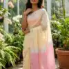 KP 6050 Cream Soft Lilan Slab Saree Perfect for Wedding, Party, Lohri, Durga Puja, Pongal – . Get it for ₹1299. Delivery 4-6 Working Days. Shop now. | Creative Sarees, Bollywood Sarees, Designer Sarees, Embroidered Sarees, Ethnic Saree, Modern Digital sarees, Party Wear Sarees, Sarees