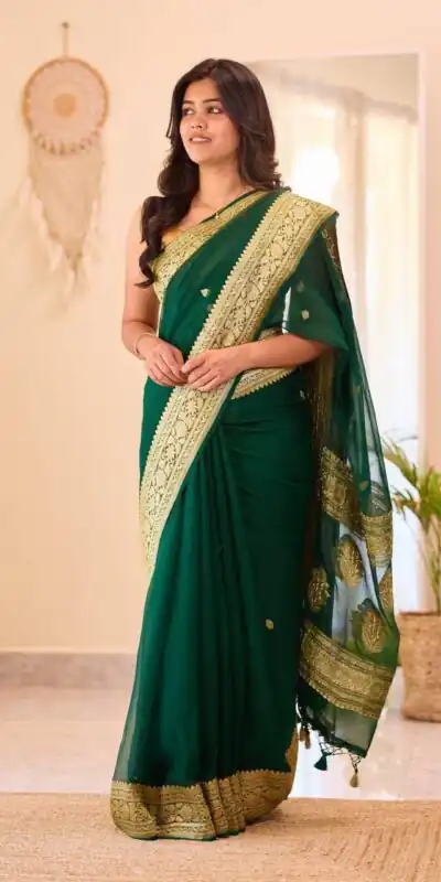 KPR 255 Green Soft Lilan Slab Saree Perfect for Wedding, Party, Lohri, Durga Puja, Pongal – . Get it for ₹1349. Delivery 4-6 Working Days. Shop now. | Creative Sarees, Bollywood Sarees, Designer Sarees, Embroidered Sarees, Ethnic Saree, Modern Digital sarees, Party Wear Sarees, Sarees