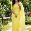 KP 6050 Lime Yellow Soft Lilan Slab Saree Perfect for Wedding, Party, Lohri, Durga Puja, Pongal – . Get it for ₹1299. Delivery 4-6 Working Days. Shop now. | Creative Sarees, Bollywood Sarees, Designer Sarees, Embroidered Sarees, Ethnic Saree, Modern Digital sarees, Party Wear Sarees, Sarees