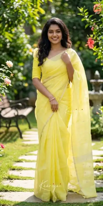 KP 6050 Lime Yellow Soft Lilan Slab Saree Perfect for Wedding, Party, Lohri, Durga Puja, Pongal – . Get it for ₹1299. Delivery 4-6 Working Days. Shop now. | Creative Sarees, Bollywood Sarees, Designer Sarees, Embroidered Sarees, Ethnic Saree, Modern Digital sarees, Party Wear Sarees, Sarees