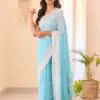 KPR 255 Sky Blue Soft Lilan Slab Saree Perfect for Wedding, Party, Lohri, Durga Puja, Pongal – . Get it for ₹1349. Delivery 4-6 Working Days. Shop now. | Creative Sarees, Bollywood Sarees, Designer Sarees, Embroidered Sarees, Ethnic Saree, Modern Digital sarees, Party Wear Sarees, Sarees