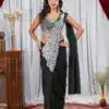 ST 1165 Black Faux Georgette Saree with Embroidery Work & Sequins Work. Now at just ₹1799. Delivery 4-6 Working Days. Shop now. | Creative Sarees, Bollywood Sarees, Designer Sarees, Embroidered Sarees, Ethnic Saree, Modern Digital sarees, Party Wear Sarees, Sarees