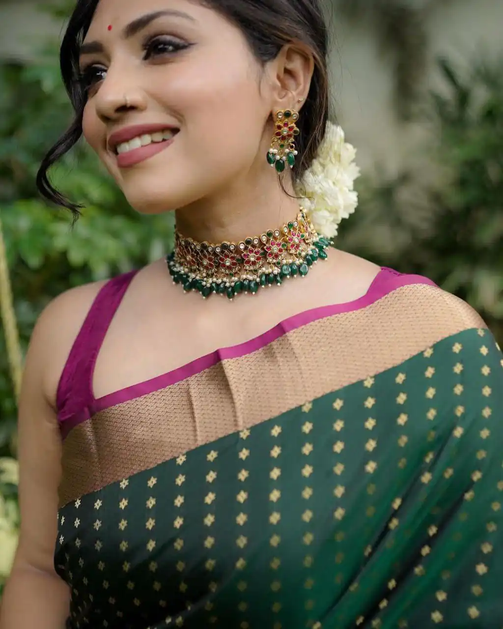 KPR 6047 Green in Soft Lichi Silk Jacquard Work Designer Work Saree . Exclusive Offer ₹1449. Delivery 4-6 Working Days. Shop now. | Creative Sarees, Bollywood Sarees, Designer Sarees, Embroidered Sarees, Ethnic Saree, Modern Digital sarees, Party Wear Sarees, Sarees