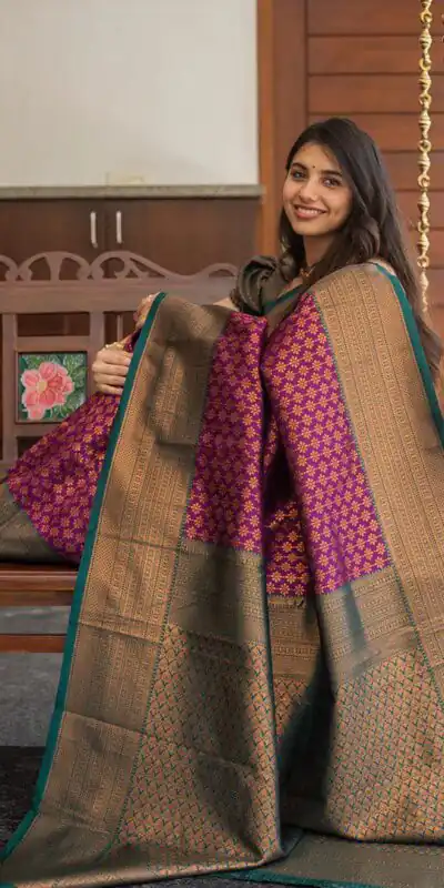 KPR 220 Maroon Soft Lichi Silk Saree Perfect for Wedding, Party, Reception, Diwali, Ethnic Day – . Affordable Price ₹1449. Delivery 4-6 Working Days. | Creative Sarees, Bollywood Sarees, Designer Sarees, Embroidered Sarees, Ethnic Saree, Modern Digital sarees, Party Wear Sarees, Sarees