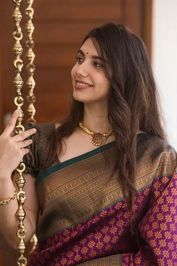 KPR 220 Maroon Soft Lichi Silk Saree Perfect for Wedding, Party, Reception, Diwali, Ethnic Day – . Affordable Price ₹1449. Delivery 4-6 Working Days. | Creative Sarees, Bollywood Sarees, Designer Sarees, Embroidered Sarees, Ethnic Saree, Modern Digital sarees, Party Wear Sarees, Sarees