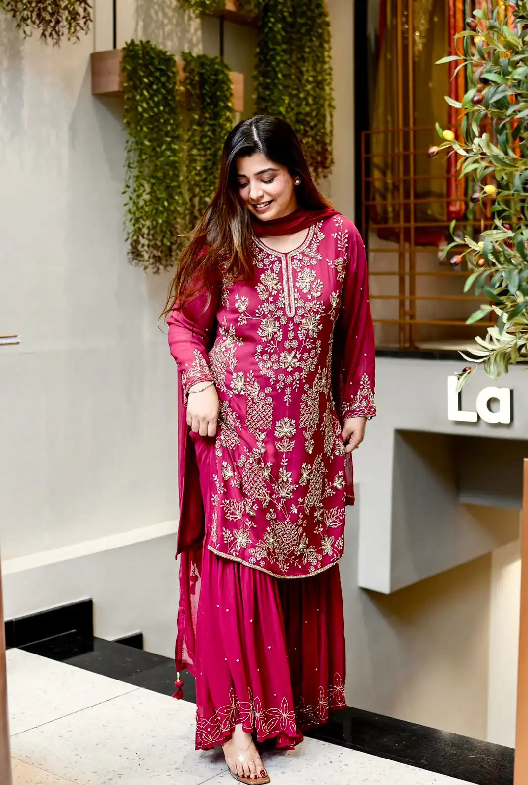 JF 027 Pink in Faux Georgette Mirror Embroidery Work Salwar Suit . Best Price ₹1949. Delivery 4-6 Working Days. Shop now. | Casual Suits, Jump Suits, Creative suits, Designer Suits, Palazzo Suits, Party Wear Suits, Patiala Suits, Salwar suit, Straight Suits