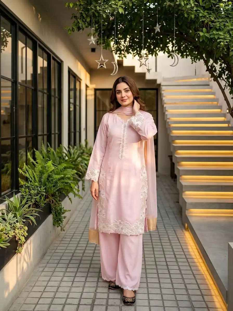 ST 213 Pink Color Natural Crep Salwar Suit with Embroidery Work. Wedding, Party, Festive, Best Price ₹1899. Delivery 4-6 Working Days. Shop now. | Casual Suits, Jump Suits, Creative suits, Designer Suits, Palazzo Suits, Party Wear Suits, Patiala Suits, Salwar suit, Straight Suits