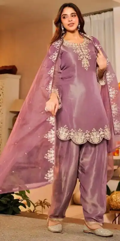 DC 116 Purple Fandy Satin Salwar Suit with Embroidery Work & Lace Work. Exclusive Offer ₹1999. Delivery 4-6 Working Days. Shop now. | Casual Suits, Jump Suits, Creative suits, Designer Suits, Palazzo Suits, Party Wear Suits, Patiala Suits, Salwar suit, Straight Suits