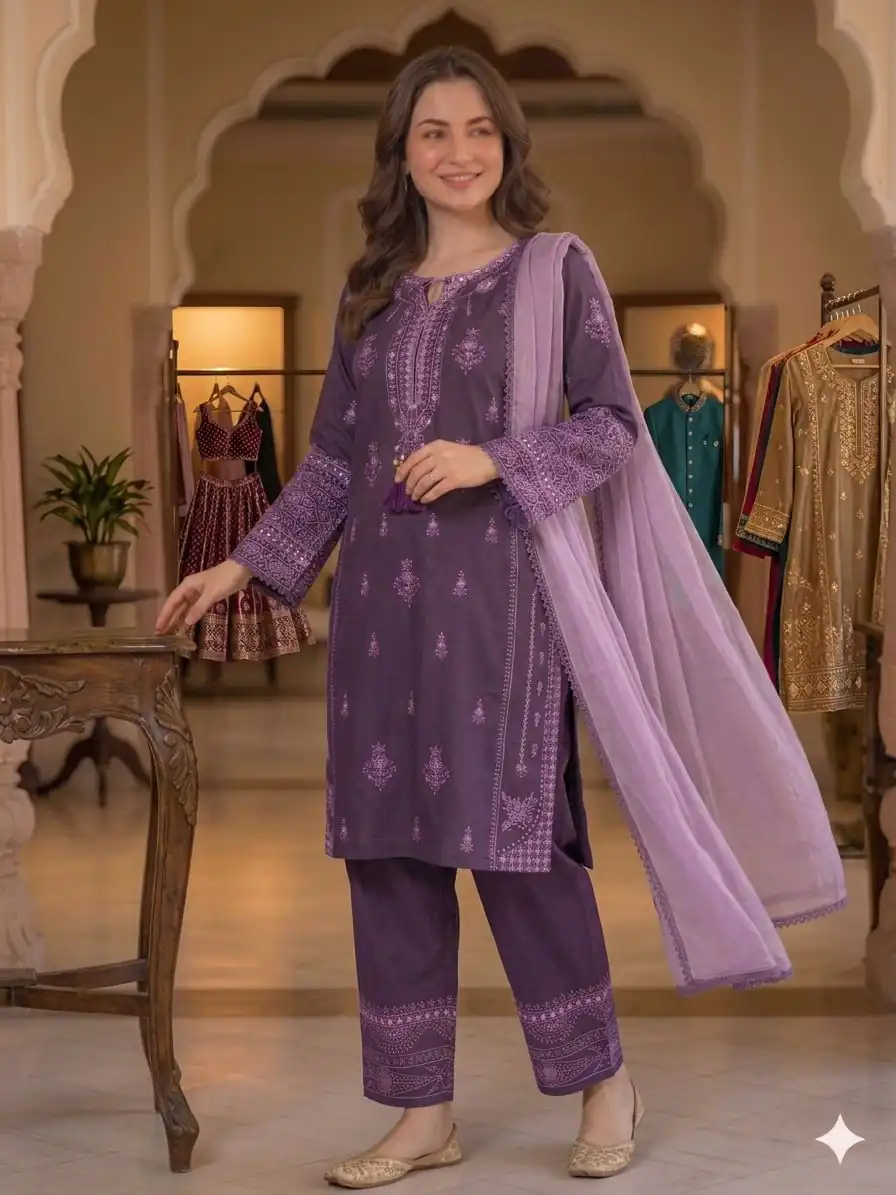 BE 465 Purple in Faux Georgette Mirror Embroidery Work Salwar Suit . Best Price ₹1999. Delivery 4-6 Working Days. Shop now. | Casual Suits, Jump Suits, Creative suits, Designer Suits, Palazzo Suits, Party Wear Suits, Patiala Suits, Salwar suit, Straight Suits