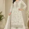 FC 1967 White Chinon Embroidery Work Salwar Suit Wedding, Party, Festive, Events,, Reception,, Price ₹3049. Delivery 4-6 Working Days. Shop now. | Casual Suits, Jump Suits, Creative suits, Designer Suits, Palazzo Suits, Party Wear Suits, Patiala Suits, Salwar suit, Straight Suits