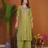 DIVA 152 Pista Color Roman Silk Salwar Suit with Embroidery Work. Available at ₹2399 only. Delivery 4-6 Working Days. Shop now. | Casual Suits, Jump Suits, Creative suits, Designer Suits, Palazzo Suits, Party Wear Suits, Patiala Suits, Salwar suit, Straight Suits