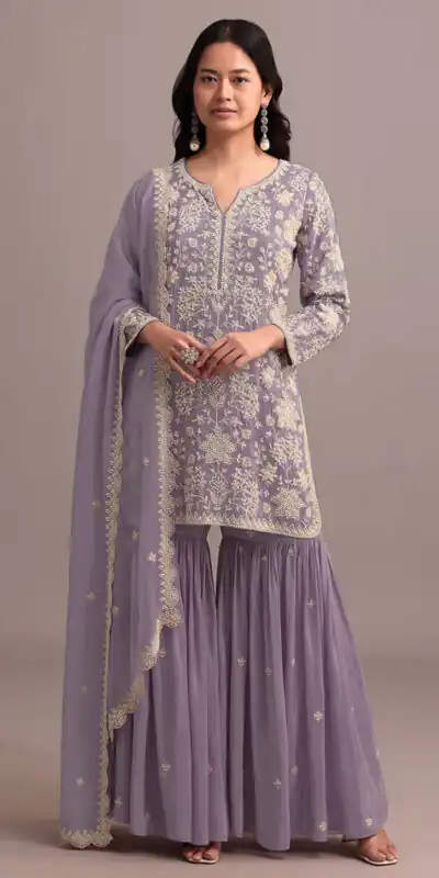 FC 703 Purple in Georgette Embroidery Work & Lace Work Salwar Suit . Festive Deal ₹2549. Delivery 4-6 Working Days. Shop now. | Casual Suits, Jump Suits, Creative suits, Designer Suits, Palazzo Suits, Party Wear Suits, Patiala Suits, Salwar suit, Straight Suits