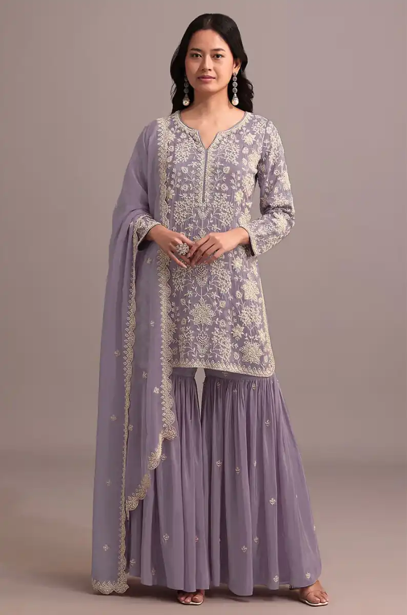 FC 703 Purple in Georgette Embroidery Work & Lace Work Salwar Suit . Festive Deal ₹2549. Delivery 4-6 Working Days. Shop now. | Casual Suits, Jump Suits, Creative suits, Designer Suits, Palazzo Suits, Party Wear Suits, Patiala Suits, Salwar suit, Straight Suits