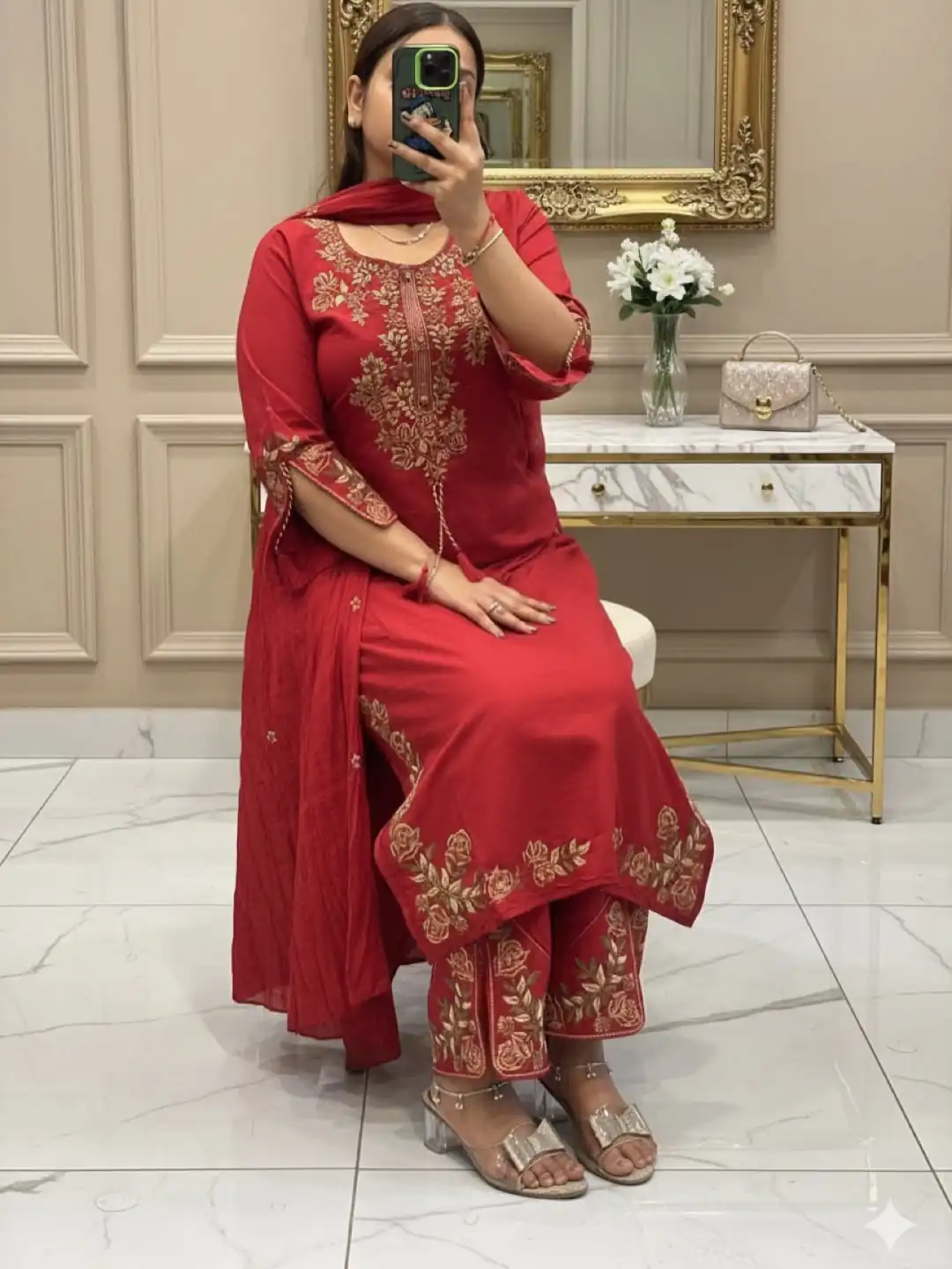 BE 473 Red Color Roman Silk Salwar Suit with Embroidery Work. Available at ₹1999 only. Delivery 4-6 Working Days. Shop now. | Casual Suits, Jump Suits, Creative suits, Designer Suits, Palazzo Suits, Party Wear Suits, Patiala Suits, Salwar suit, Straight Suits