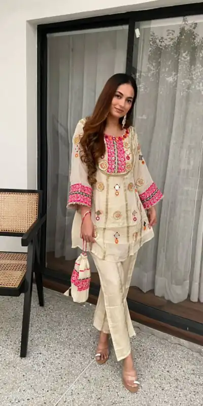 LG 2091 Cream in Cos Moss Mirror Work & Embroidery Work Salwar Suit . Festive Deal ₹2049. Delivery 4-6 Working Days. Shop now. | Casual Suits, Jump Suits, Creative suits, Designer Suits, Palazzo Suits, Party Wear Suits, Patiala Suits, Salwar suit, Straight Suits