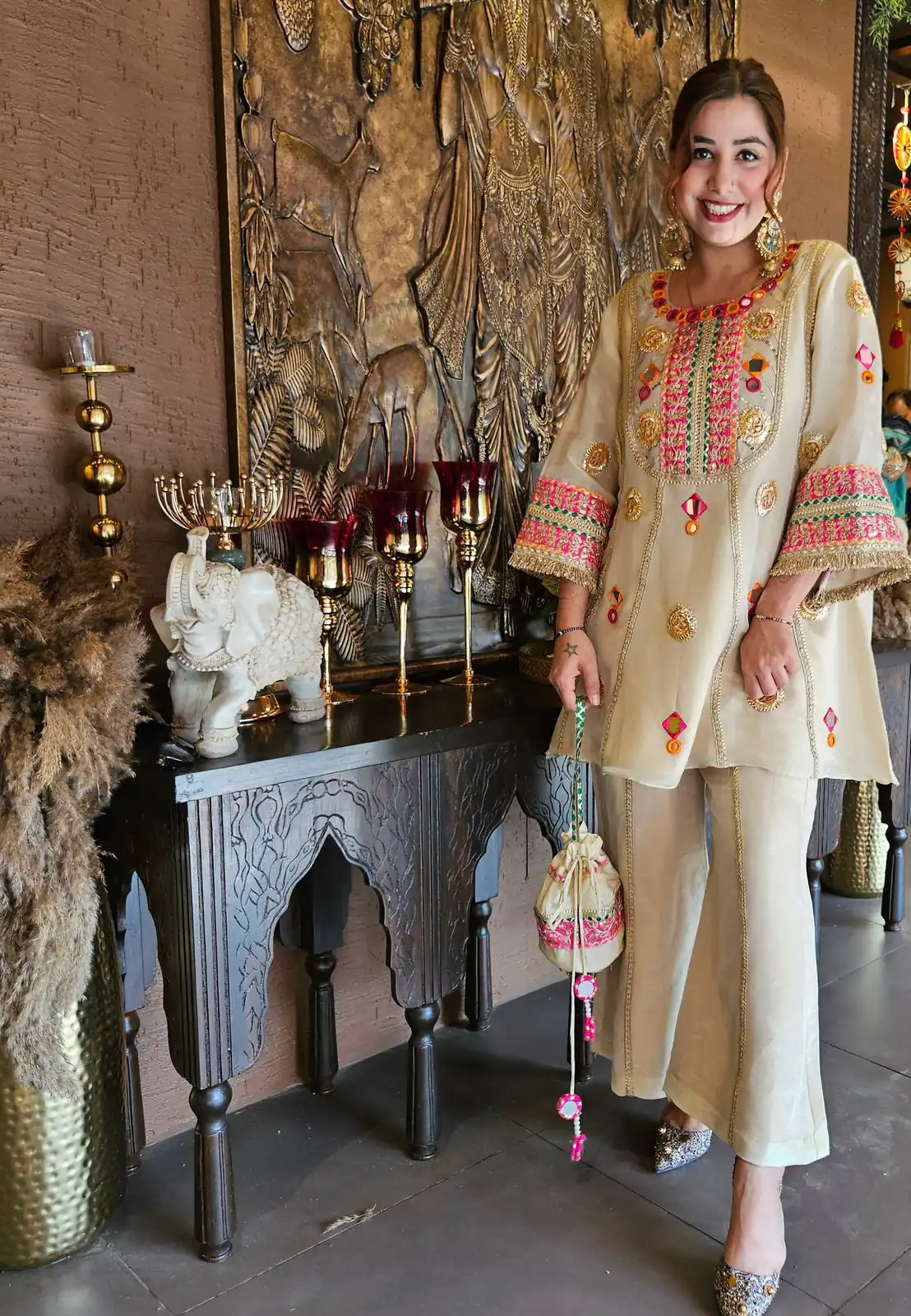 LG 2091 Cream in Cos Moss Mirror Work & Embroidery Work Salwar Suit . Festive Deal ₹2049. Delivery 4-6 Working Days. Shop now. | Casual Suits, Jump Suits, Creative suits, Designer Suits, Palazzo Suits, Party Wear Suits, Patiala Suits, Salwar suit, Straight Suits