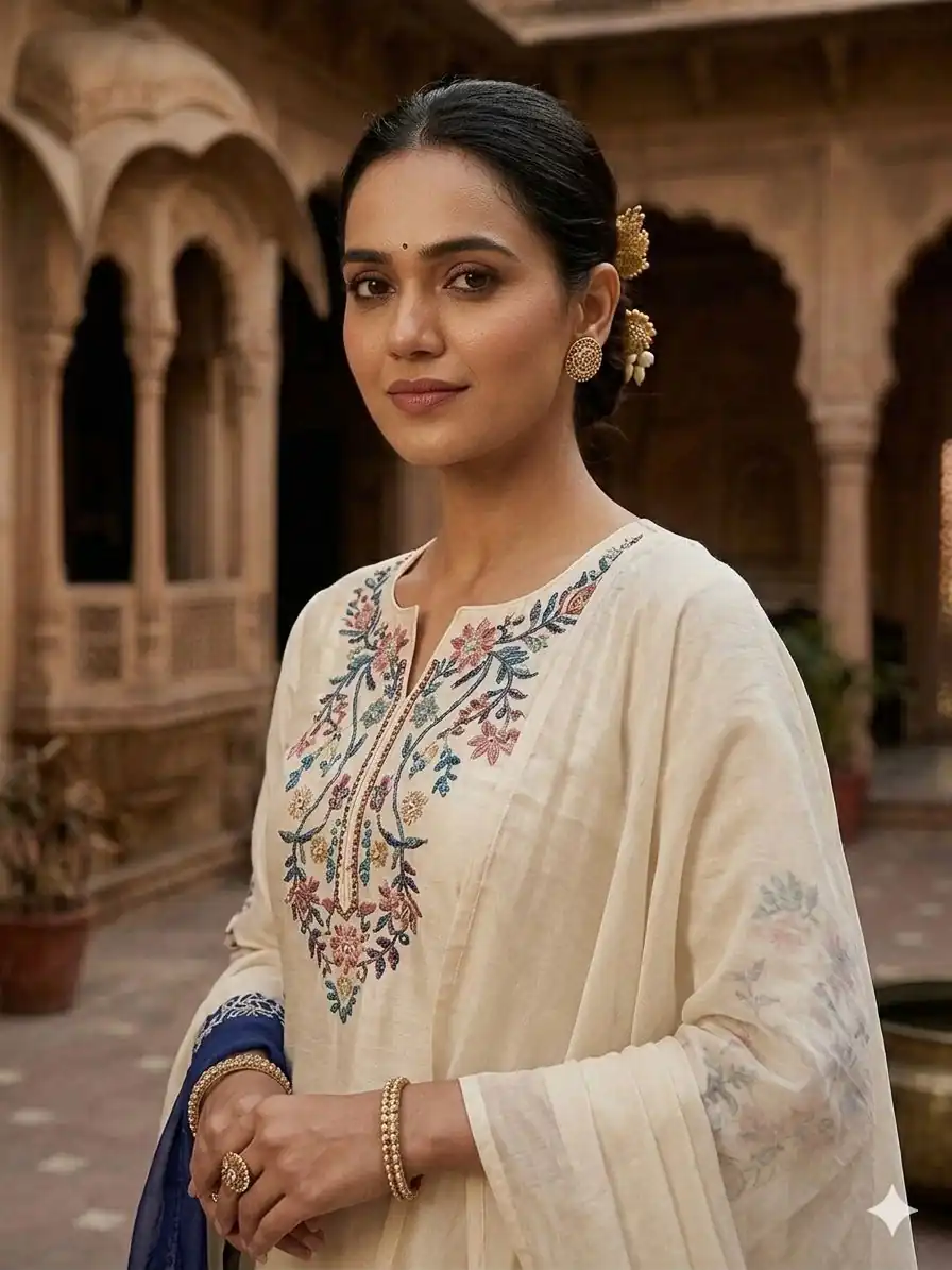 LG 2113 Off Whit eCrape Silk with Embroidery Work Salwar Suit . Introductory Price ₹2049. Delivery 4-6 Working Days. Shop now. | Casual Suits, Jump Suits, Creative suits, Designer Suits, Palazzo Suits, Party Wear Suits, Patiala Suits, Salwar suit, Straight Suits