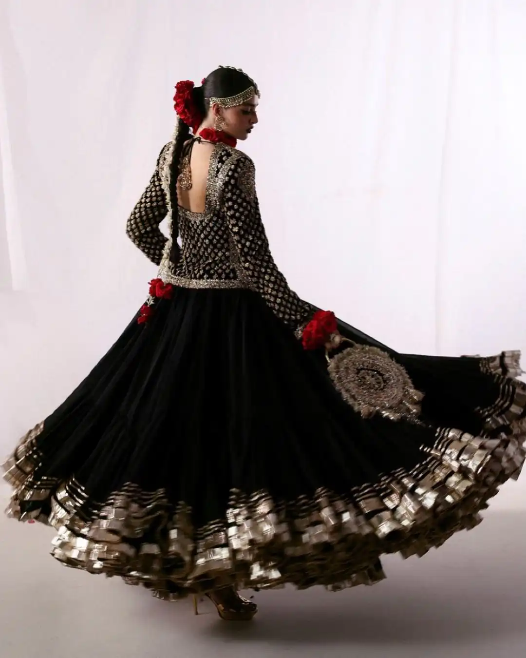 RTC 6036 Black Faux Georgette Lehenga Choli Perfect for Wedding, Party, Festival Celebrations, Ganesh Chaturthi, Diwali – . Introductory Price ₹2149. | Bollywood Lehenga, Creative Lehenga, Designer Lehenga, Embroidered Lehenga, Lehenga, Party Wear Lehenga
