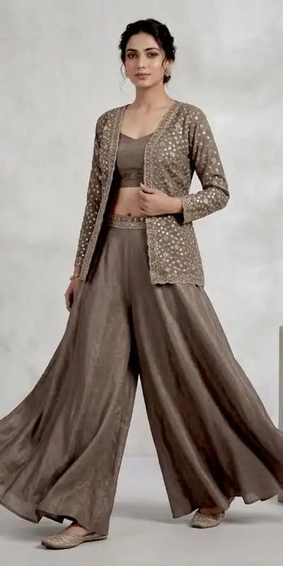 LG 2112 Brown Chinon Salwar Suit Perfect for Wedding, Party, Lohri, Eid, Holi – . Affordable Price ₹1049. Delivery 4-6 Working Days. Shop now. | Casual Suits, Jump Suits, Creative suits, Designer Suits, Palazzo Suits, Party Wear Suits, Patiala Suits, Salwar suit, Straight Suits