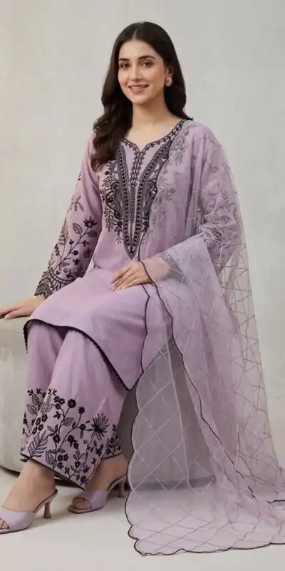LG 2101 Purple Color Mal Cotton Embroidery Work Salwar Suit . Wedding, Party, Festive, Events, Get it for ₹2099. Delivery 4-6 Working Days. Shop now. | Casual Suits, Jump Suits, Creative suits, Designer Suits, Palazzo Suits, Party Wear Suits, Patiala Suits, Salwar suit, Straight Suits