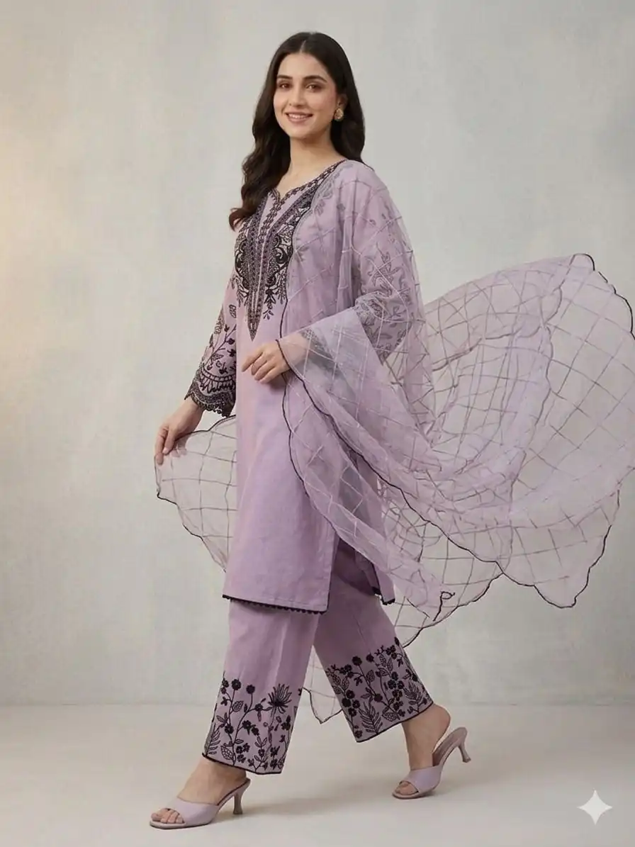 LG 2101 Purple Color Mal Cotton Embroidery Work Salwar Suit . Wedding, Party, Festive, Events, Get it for ₹2099. Delivery 4-6 Working Days. Shop now. | Casual Suits, Jump Suits, Creative suits, Designer Suits, Palazzo Suits, Party Wear Suits, Patiala Suits, Salwar suit, Straight Suits