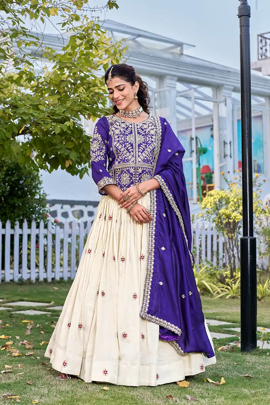 Ram 173 Navy Blue in Color Vichitra Silk Embroidery Work Lehenga Choli . Now at just ₹2549. Delivery 4-6 Working Days. Shop now. | Bollywood Lehenga, Creative Lehenga, Designer Lehenga, Embroidered Lehenga, Lehenga, Party Wear Lehenga