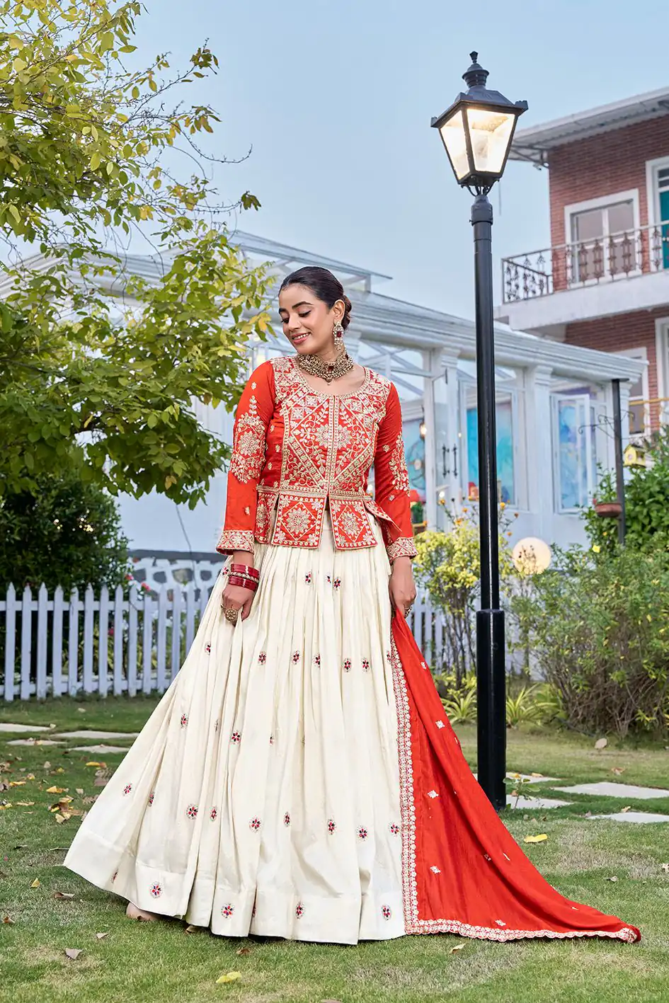 Ram 173 Orange in Color Vichitra Silk Embroidery Work Lehenga Choli . Now at just ₹2549. Delivery 4-6 Working Days. Shop now. | Bollywood Lehenga, Creative Lehenga, Designer Lehenga, Embroidered Lehenga, Lehenga, Party Wear Lehenga
